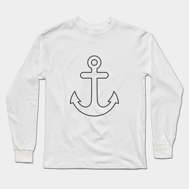 Anchor Symbol Love Port Homeland Gift Long Sleeve T-Shirt by FrauK
